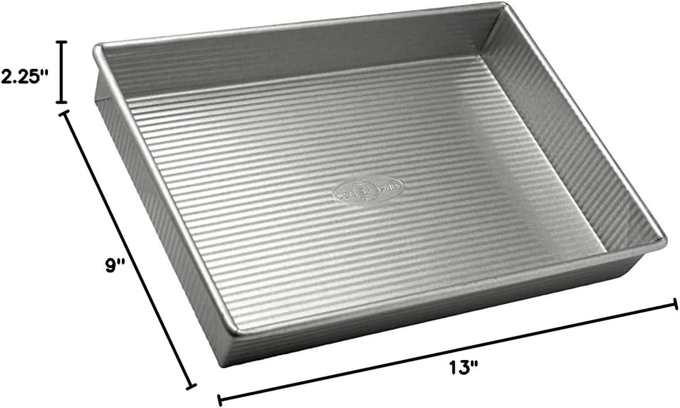 Bakeware Rectangular Cake Pan, 9 X 13 Inch, Nonstick & Quick Release Coating, Made in the USA from Aluminized Steel