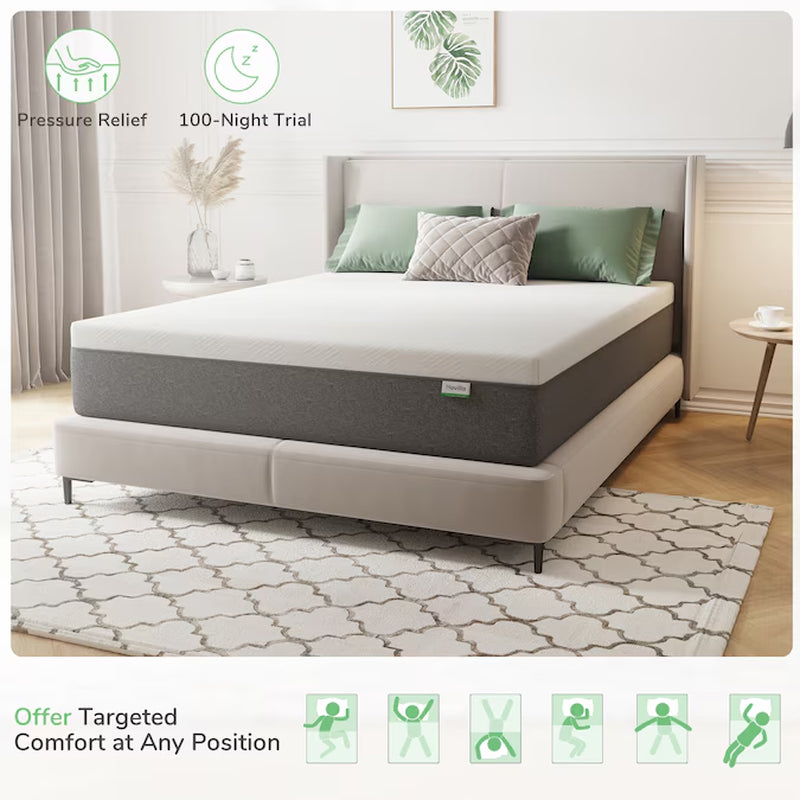 12-In Twin Extra Long Memory Foam Mattress in a Box