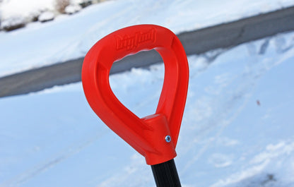 Bigfoot 21" Roller Snow Shovel - Metal Handle - Large D-Grip